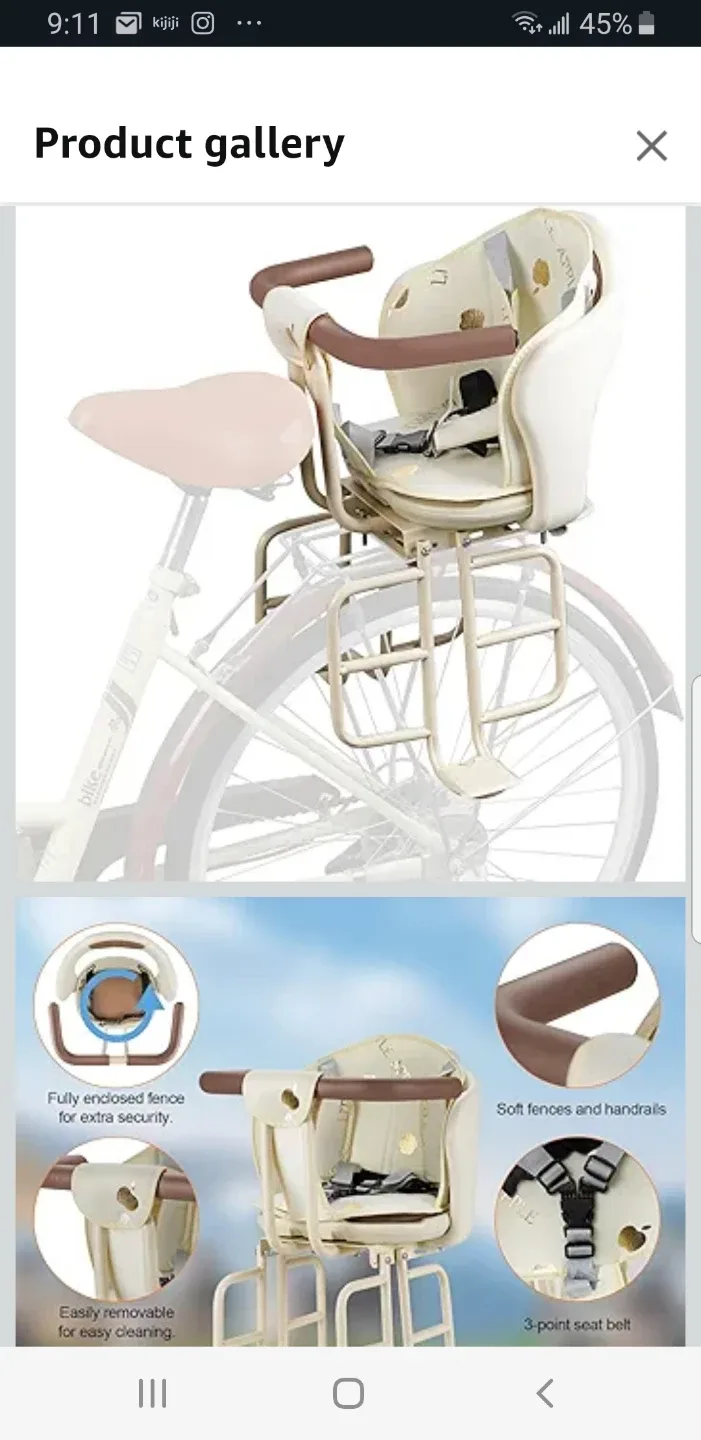 Rear Child Bike seat brand new image indicator(6)