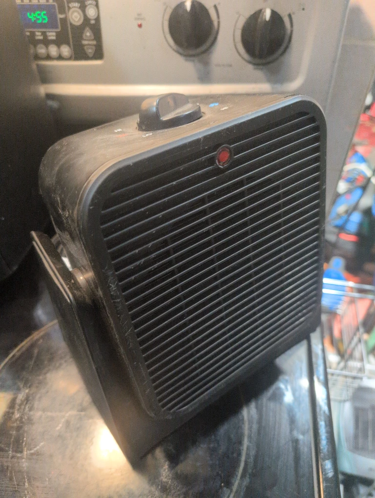 Black Portable Space Heater