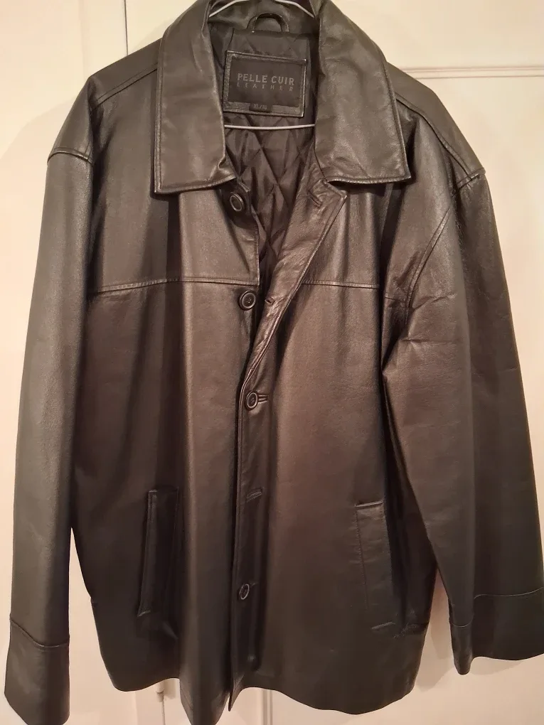 Pelle Cuir Leather Jacket - XL/TG
