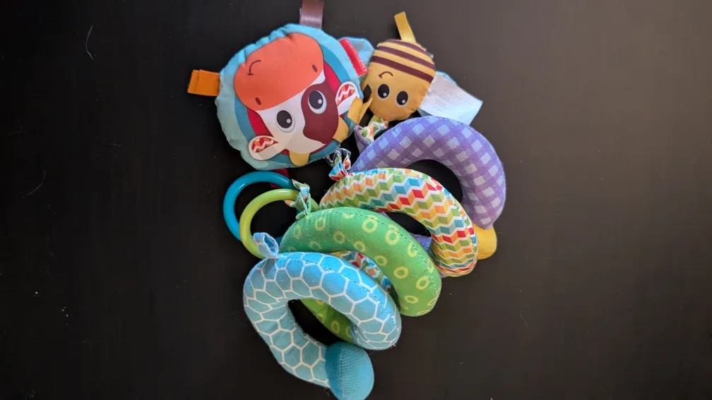 Infantino Stretch & Spiral Activity Toy - Blue Farm image indicator(3)