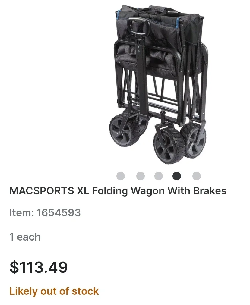 MACSPORTS XL Folding Wagon With Brakes image indicator(2)