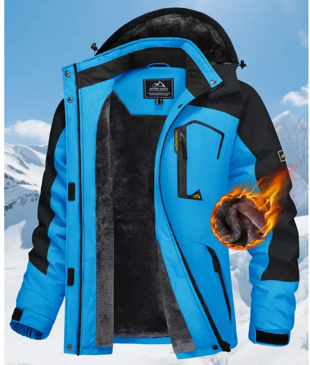 NEW Blue Winter Jacket with Hood