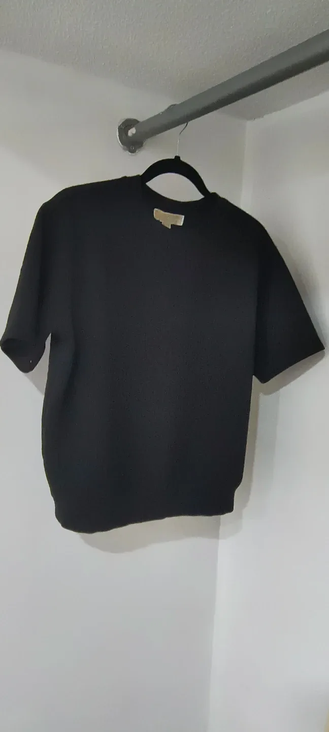 Michael Kors Black Short Sleeve Top - Size XS/TP image indicator(2)