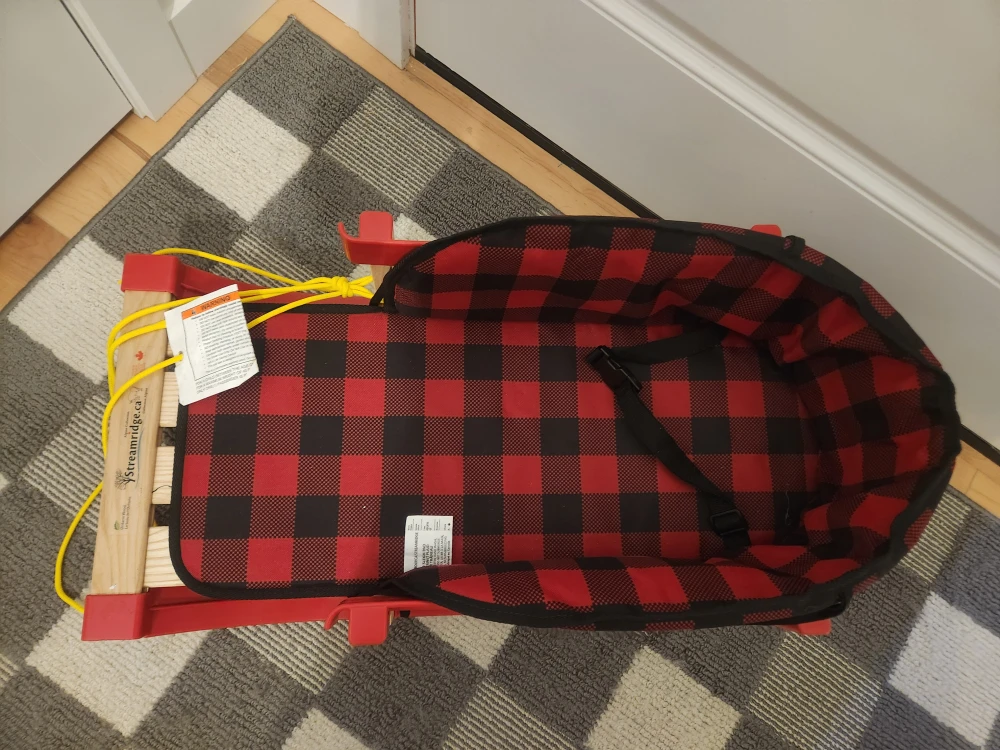 Streamridge Baby Sleigh with Buffalo Plaid Pad - photo 2