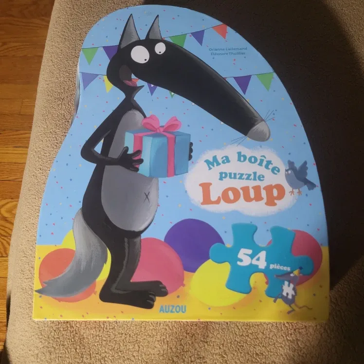 Auzou Ma Boîte Puzzle Loup 54 Pieces