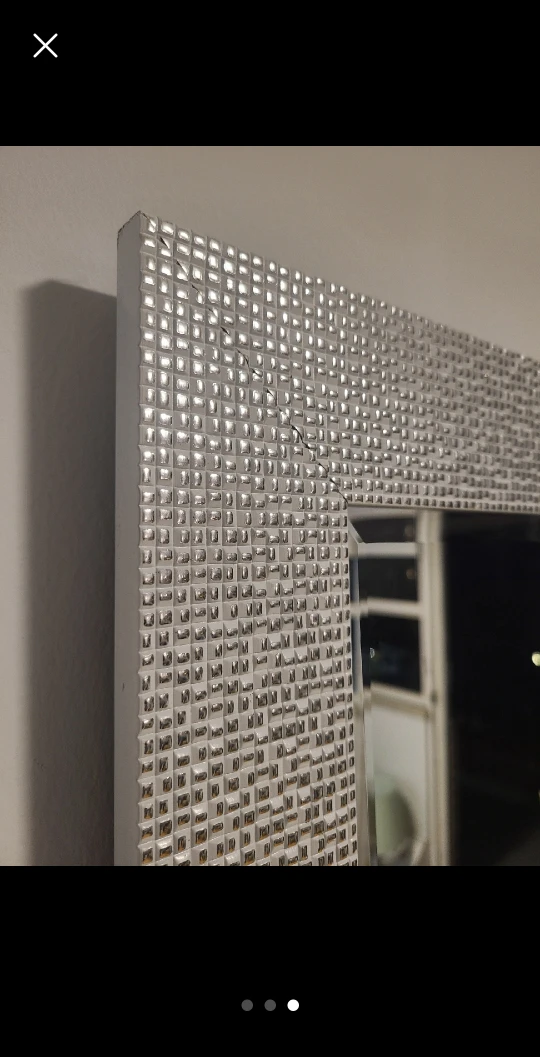 Silver Decorative Wall Mirror - photo 2