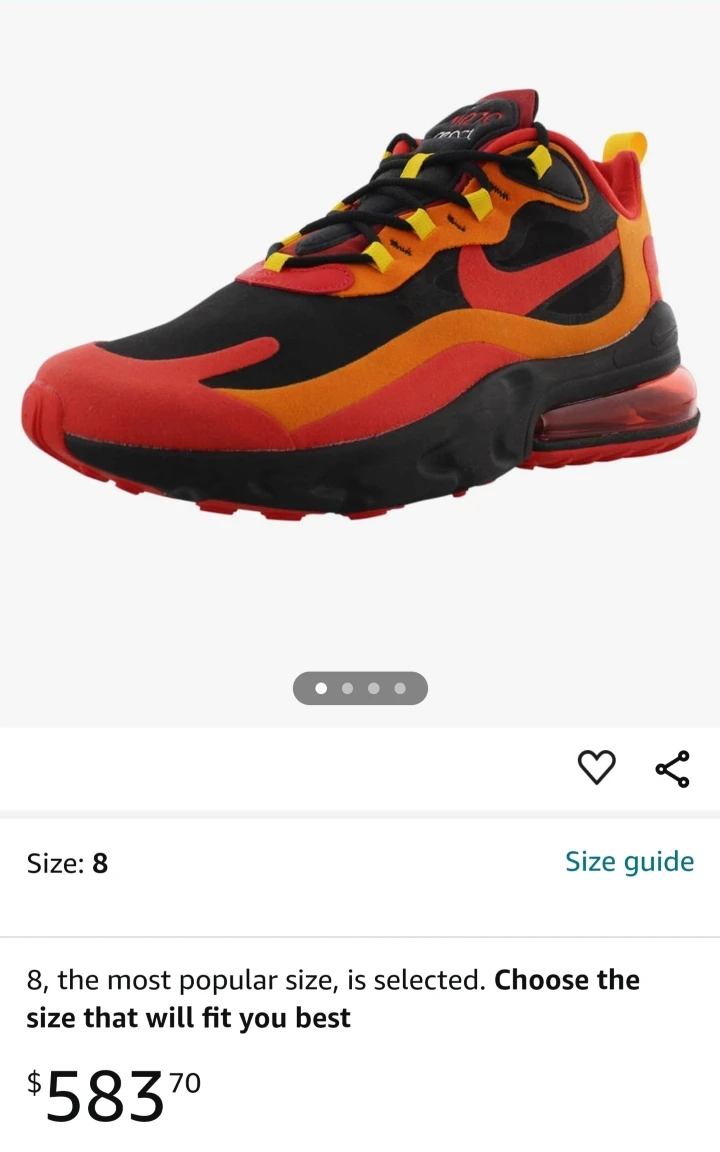 Nike Air Max 270 React - Size 11
