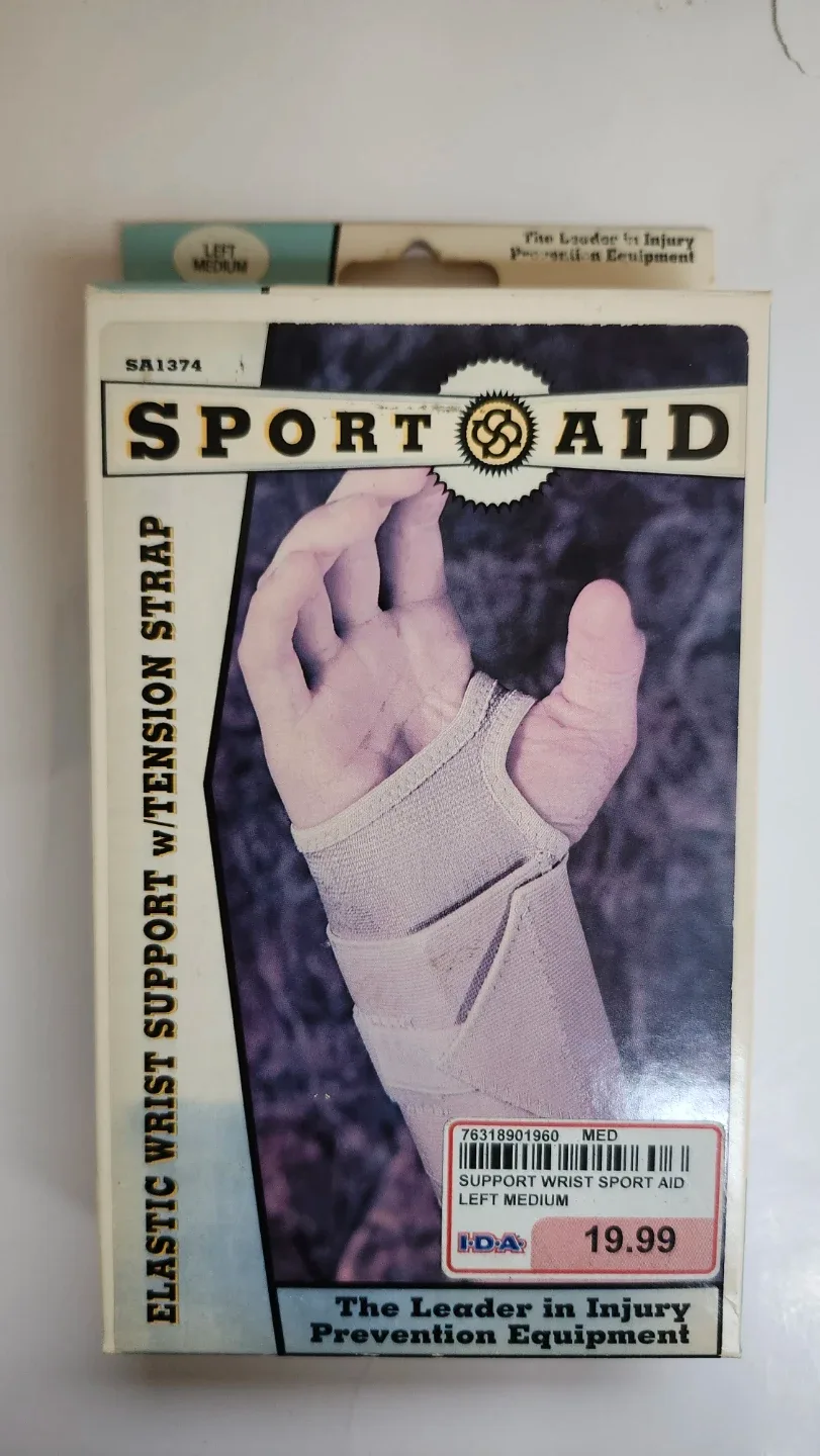 Brand New Sport Aid Elastic Wrist Support - Medium