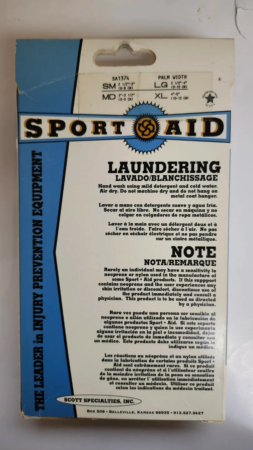 Brand New Sport Aid Elastic Wrist Support - Medium image indicator(2)