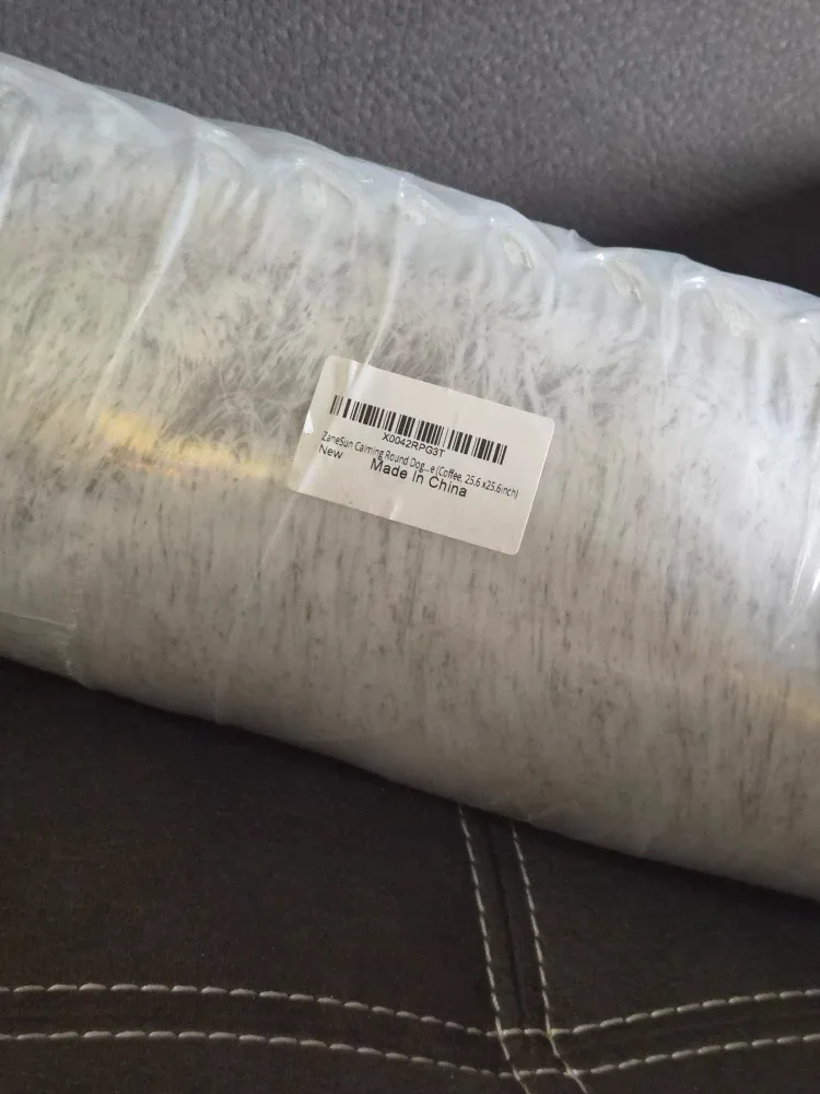 ZaneSun Calming Round Dog/Cat Bed - Coffee image indicator(3)