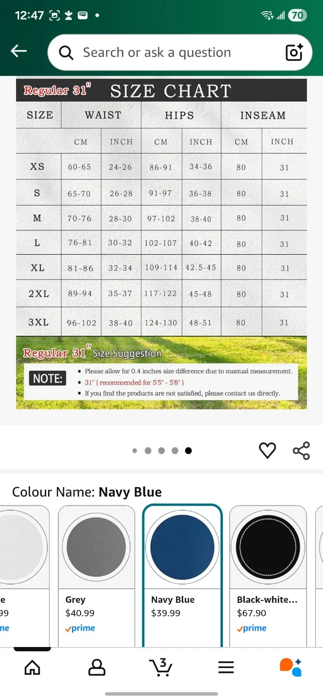 VOOVEEYA Yoga Pants - Navy Blue XL image indicator(6)