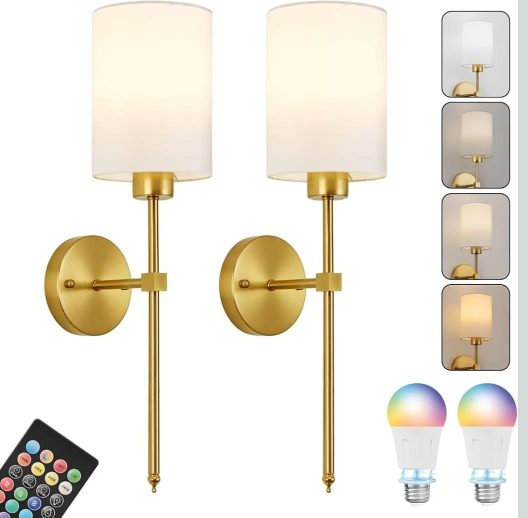 Wall Sconce Lighting Fixture with Remote - photo 2