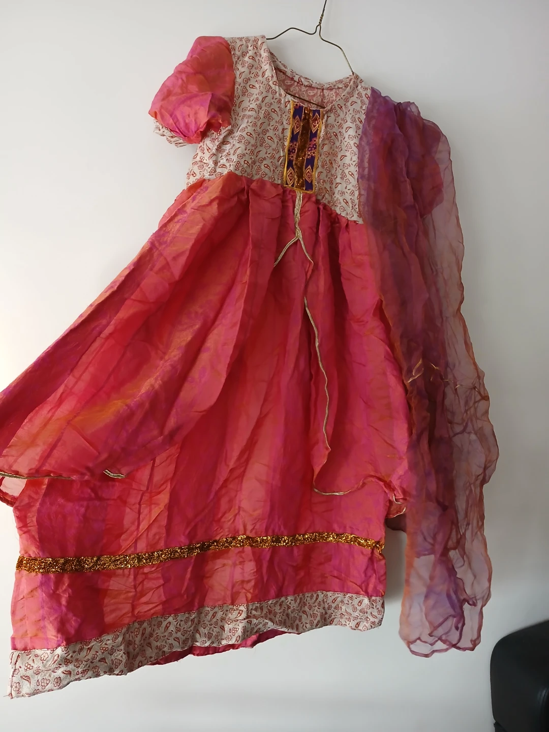Pink Dress with Gold Detailing - photo 2