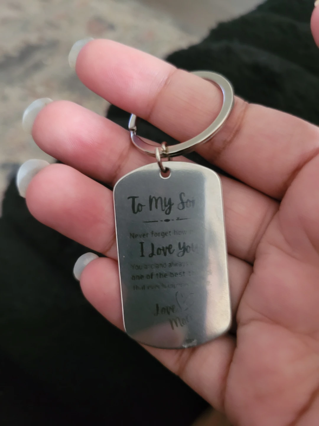 To My Son Keychain - photo 2
