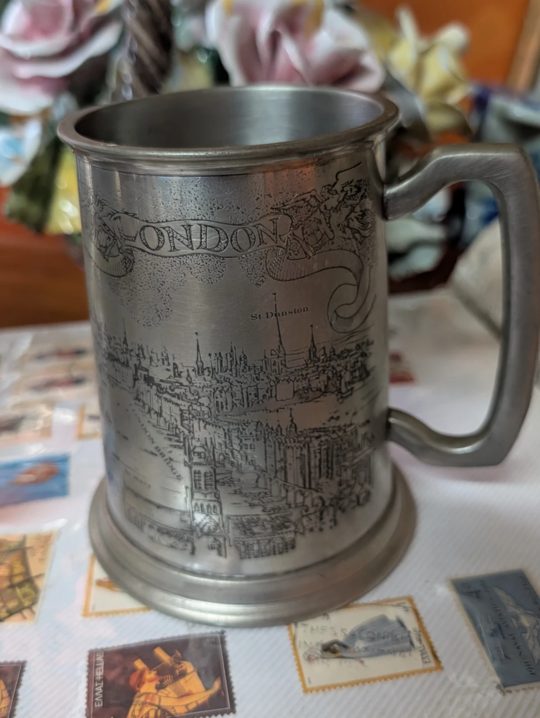 Vintage London Pewter Tankard Mug - photo 2
