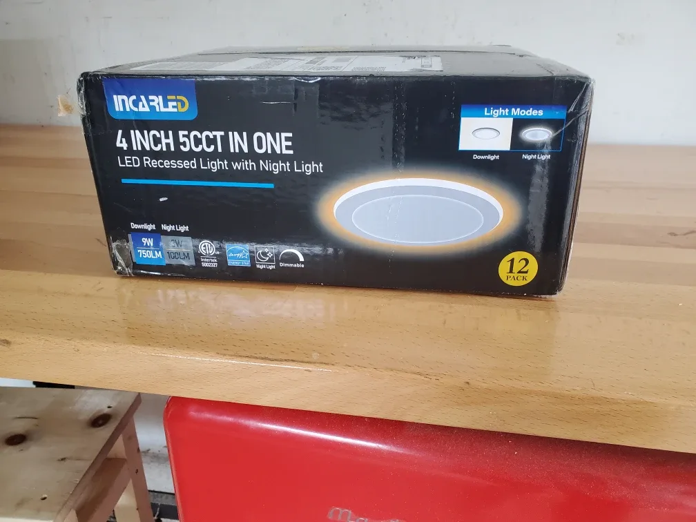 INCARLED 4" 5CCT LED Recessed Light w/ Night Light - New image indicator(3)