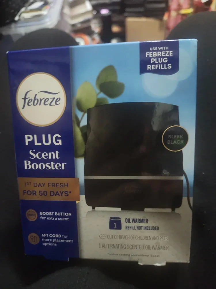 Febreze Plug Scent Booster - Sleek Black
