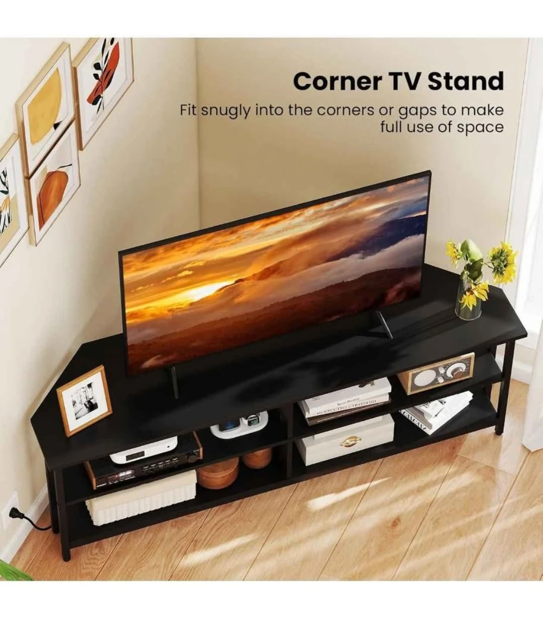 Corner TV Stand - Fits up to 65" TV - photo 4