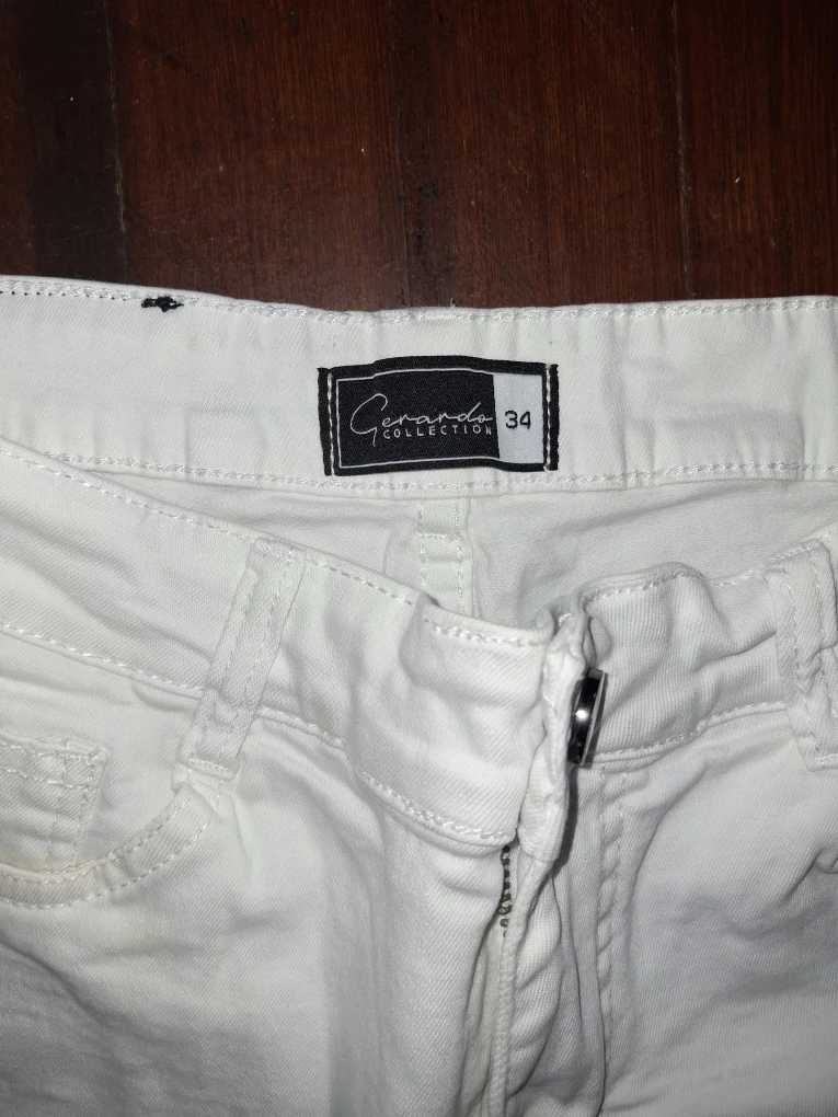 Gerardo Collection White Jeans - Size 34 - photo 2
