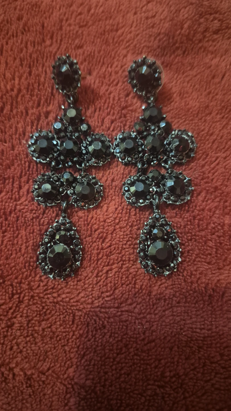 Black Statement Earrings - photo 2