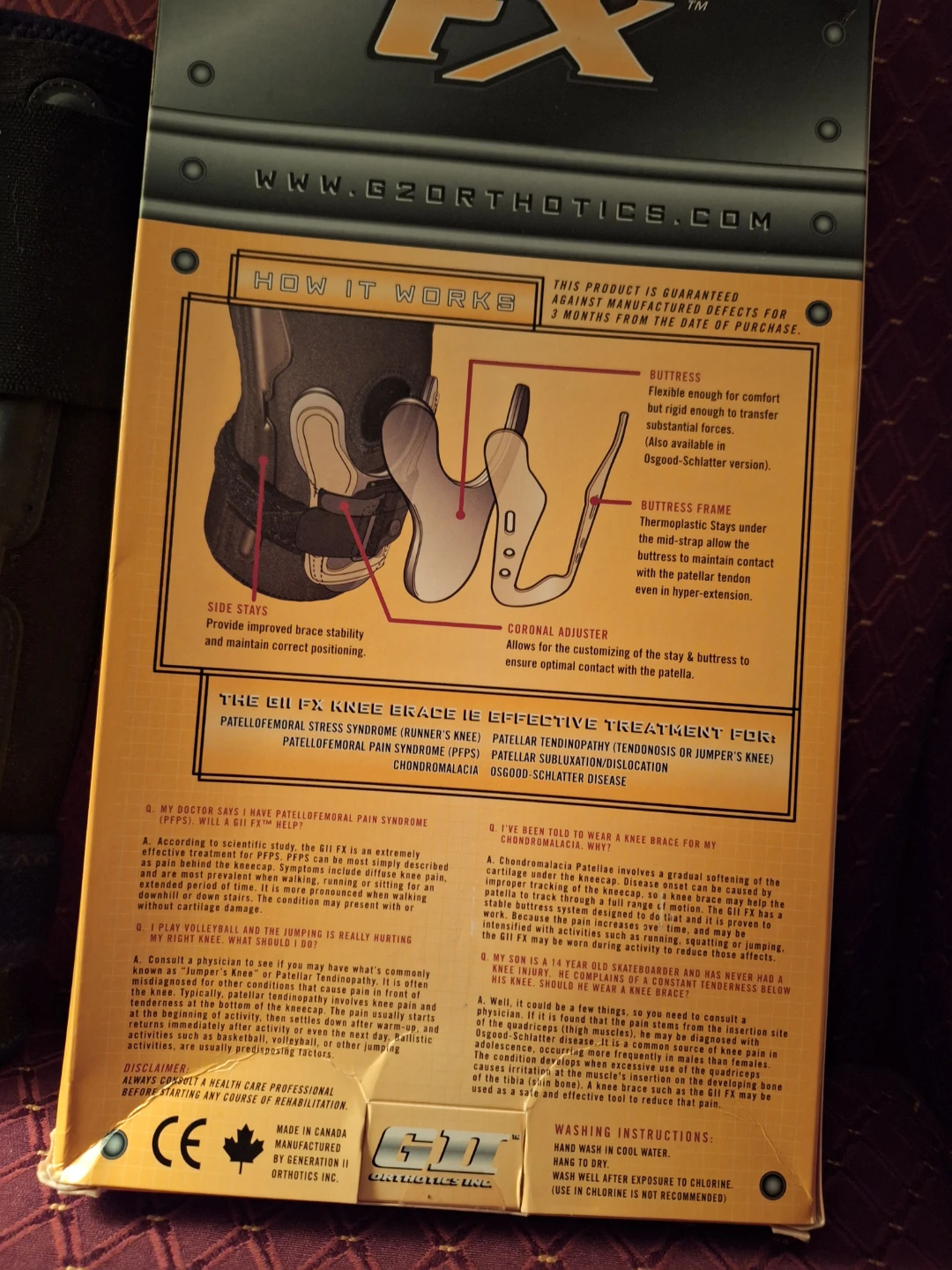 Brand New GII FX Patellar Knee Brace - size XXL - photo 5