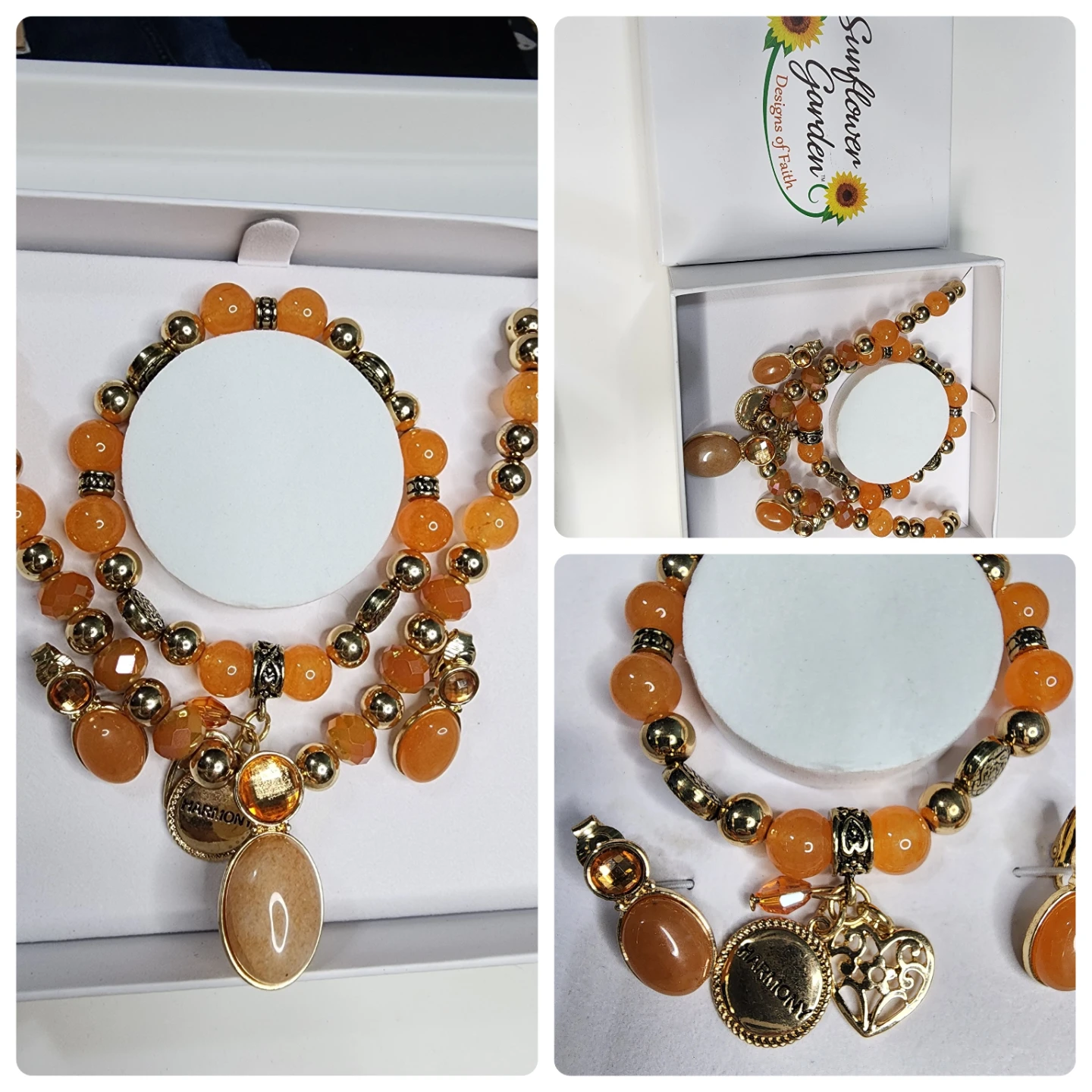 Sunflower Garden Designs of Faith Jewelry Set