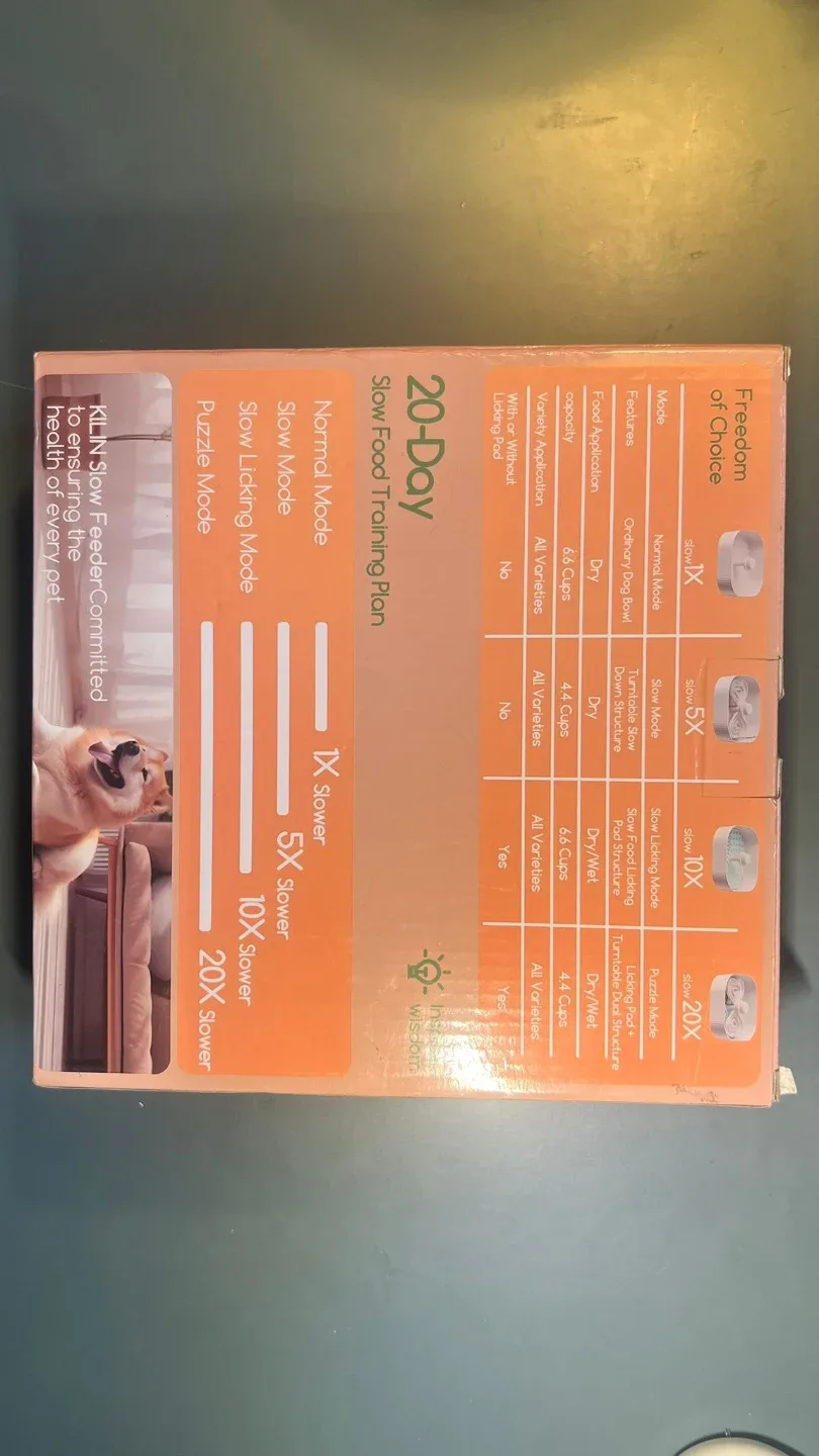 Kilin 20x Slow Feeder Dog Bowl with Puzzle Mode and Licking Pad image indicator(2)