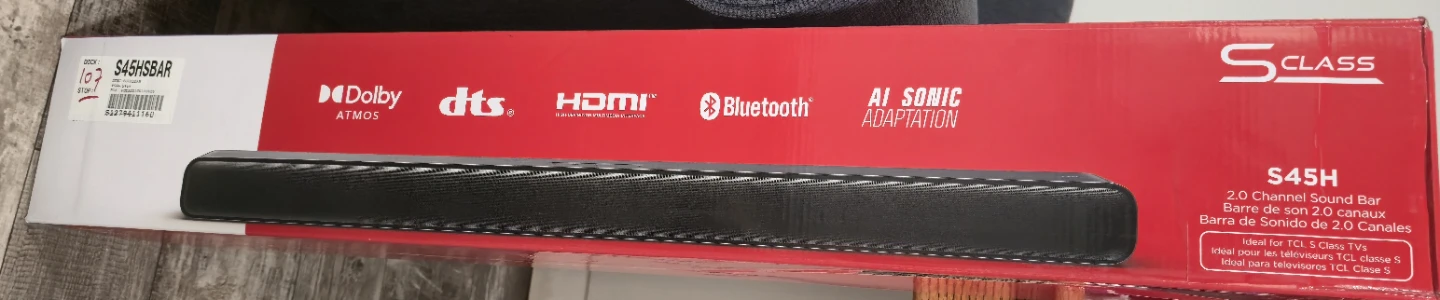 New TCL S45H S-Class 2.0 Channel Sound Bar