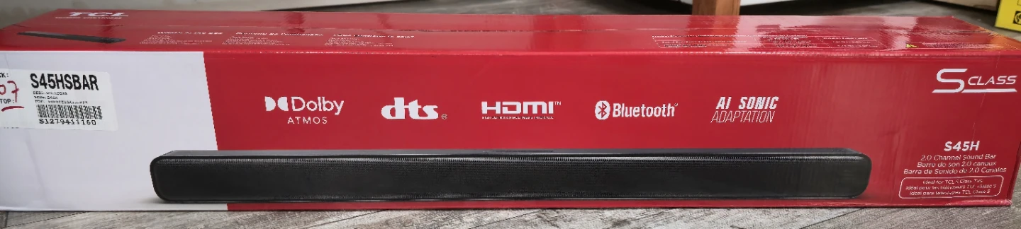 New TCL S45H S-Class 2.0 Channel Sound Bar - photo 2