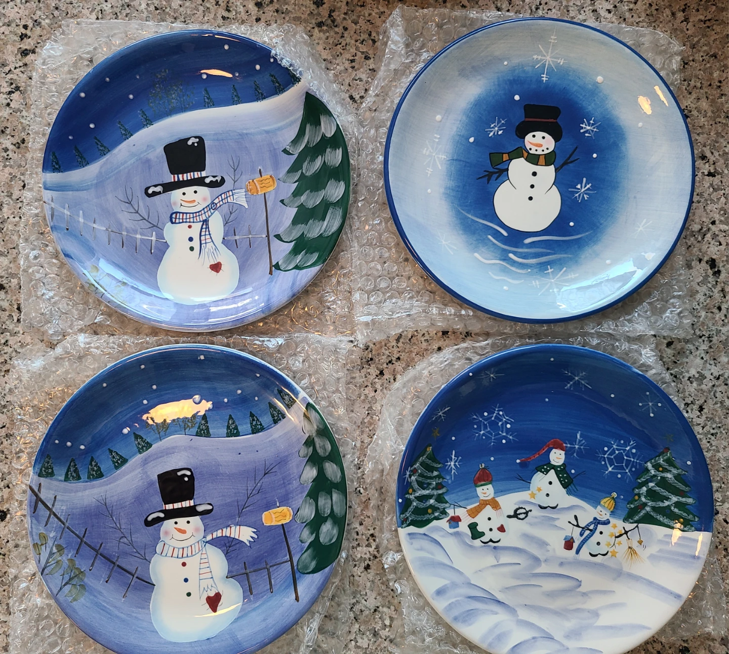 Holiday Collection Ceramic Salad Plates (Set of 4)