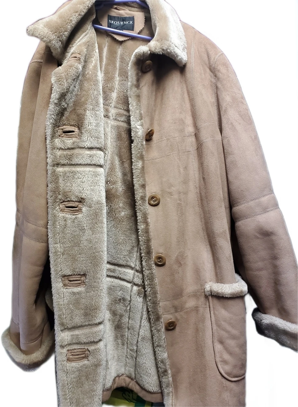 Beige warm winter coat