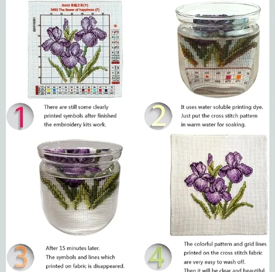 Stamped Cross Stitch DIY Kits Embroidery Cat 17.7"x17.7" image indicator(8)