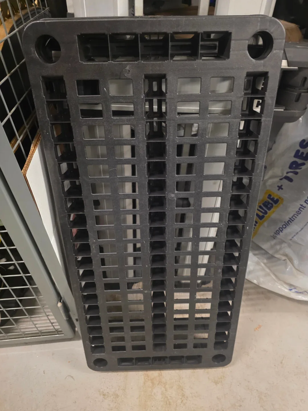 5-tier Black Plastic Storage Shelf image indicator(2)