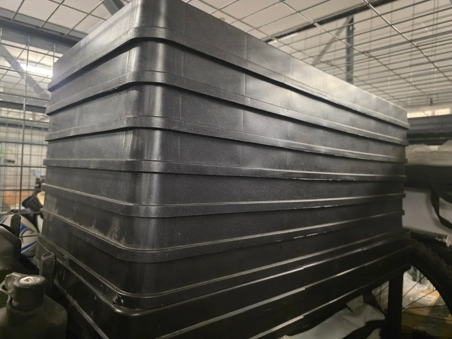 5-tier Black Plastic Storage Shelf image indicator(3)