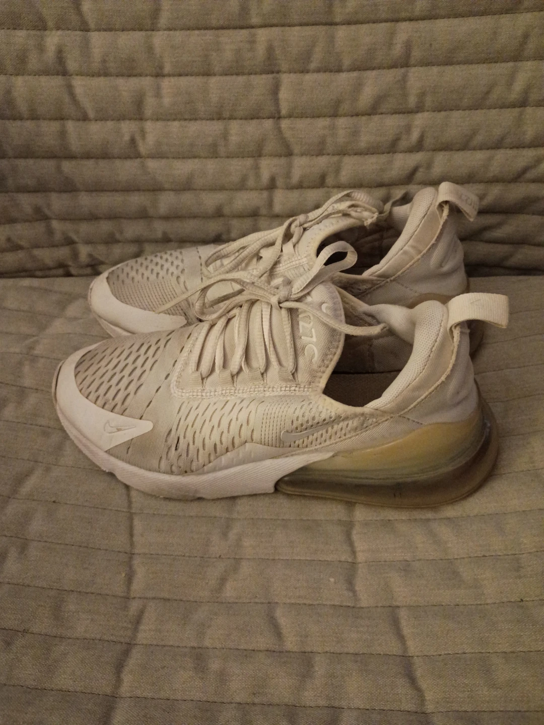 Nike Air Max 270 White Sneakers - Women's 5.5 - photo 2