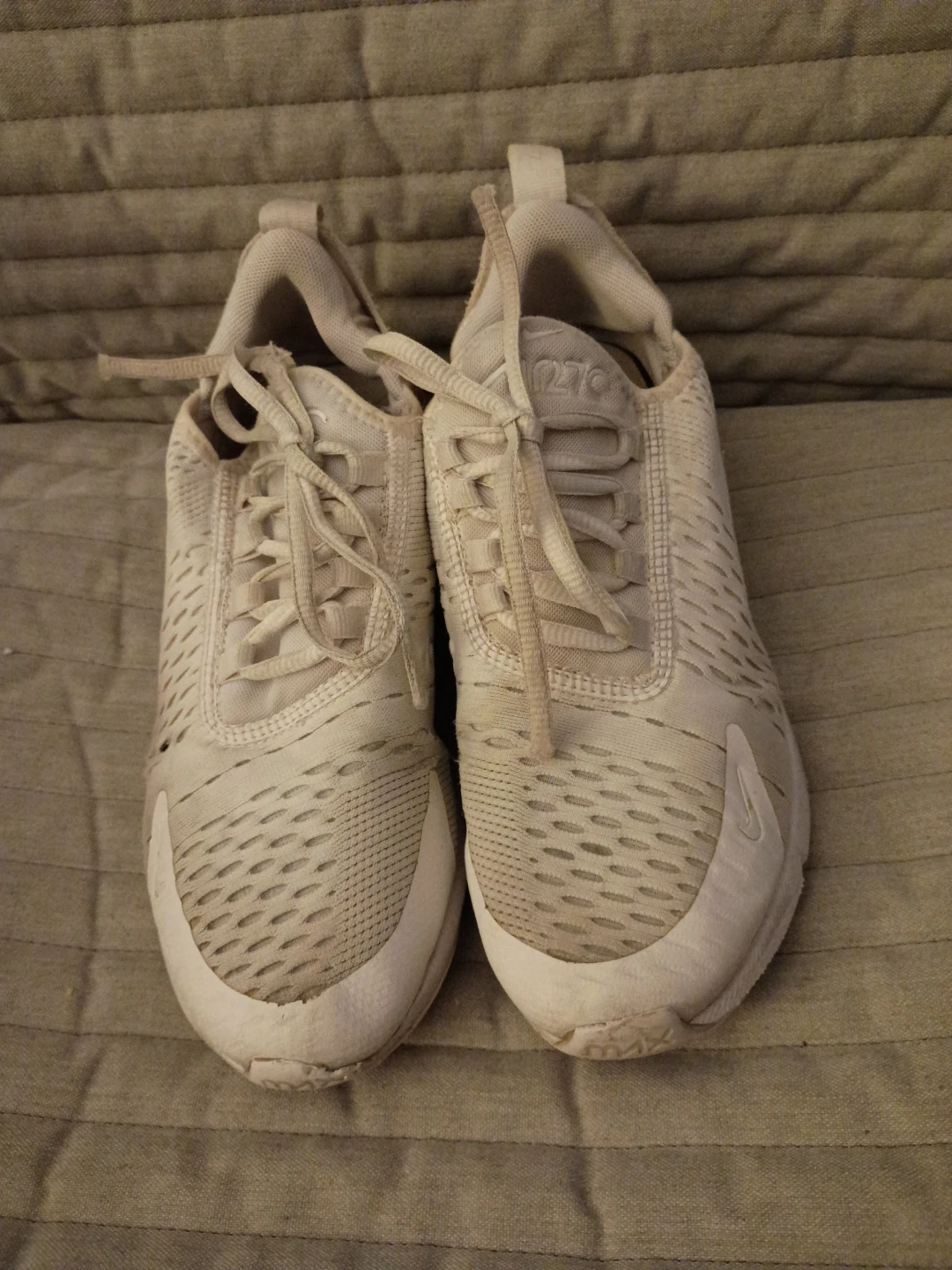 Nike Air Max 270 White Sneakers - Women's 5.5 - photo 3