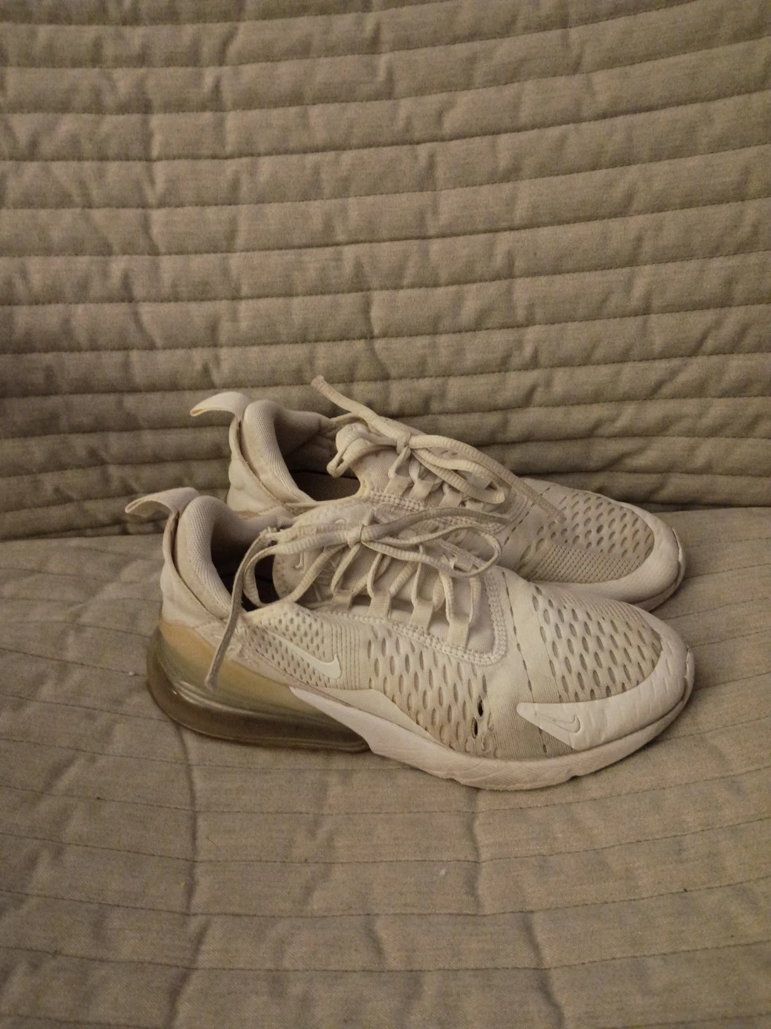 Nike Air Max 270 White Sneakers - Women's 5.5 - photo 4