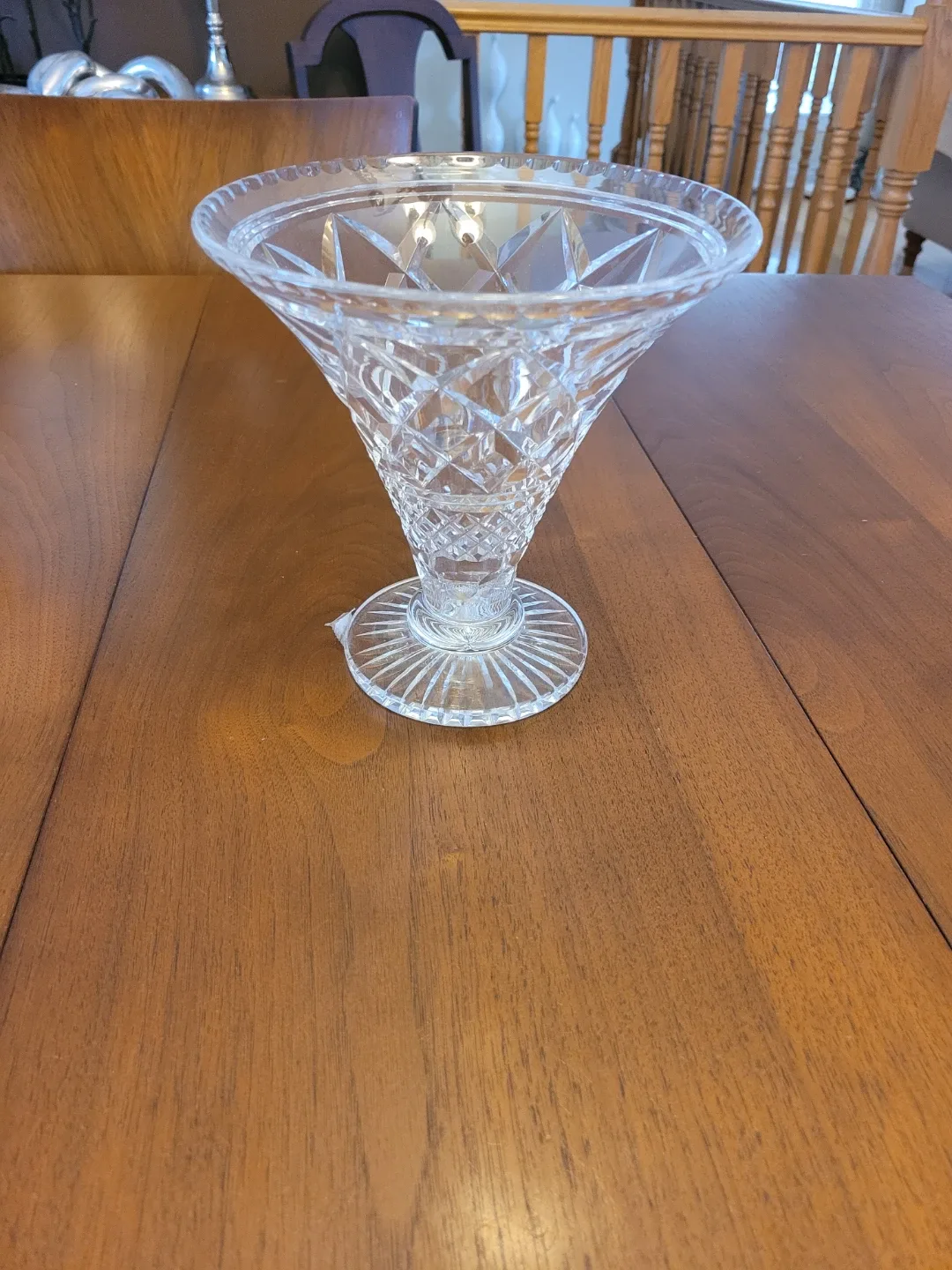 Vtg Stuart Crystal Vase - Elegant Home Decor