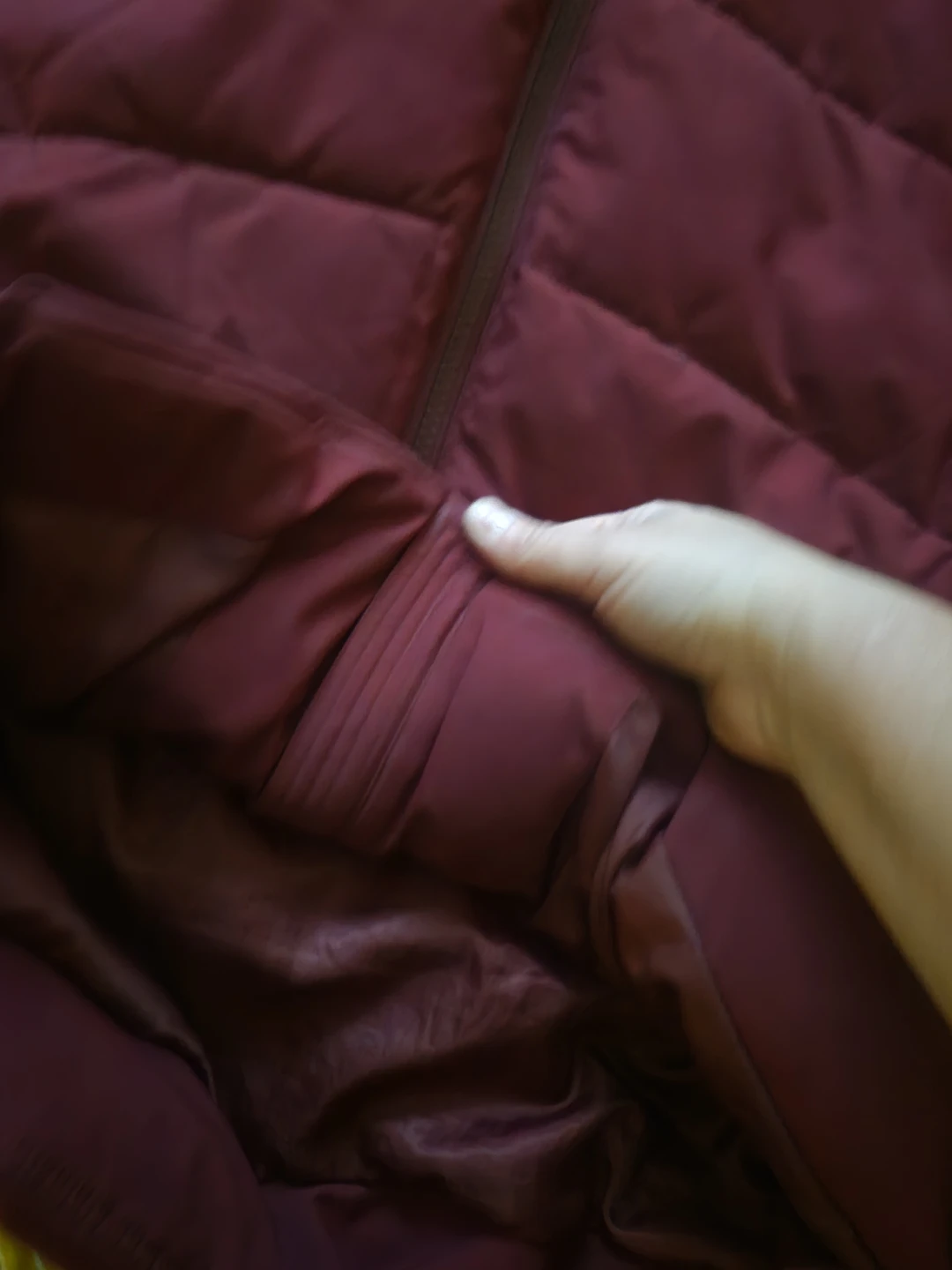 Burgundy Puffer Coat - photo 3