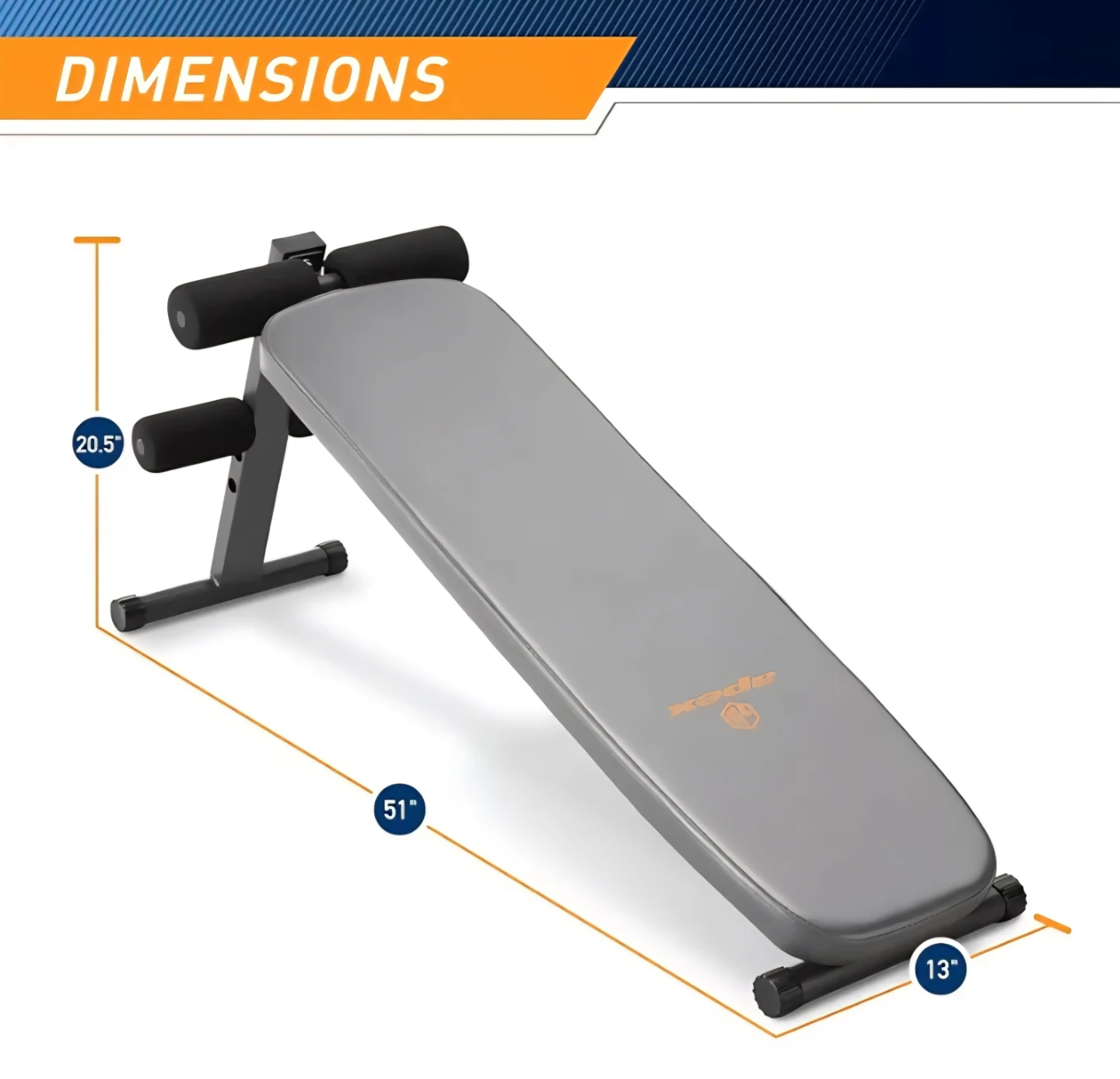 Apex Adjustable Abdominal Bench - Grey - photo 5