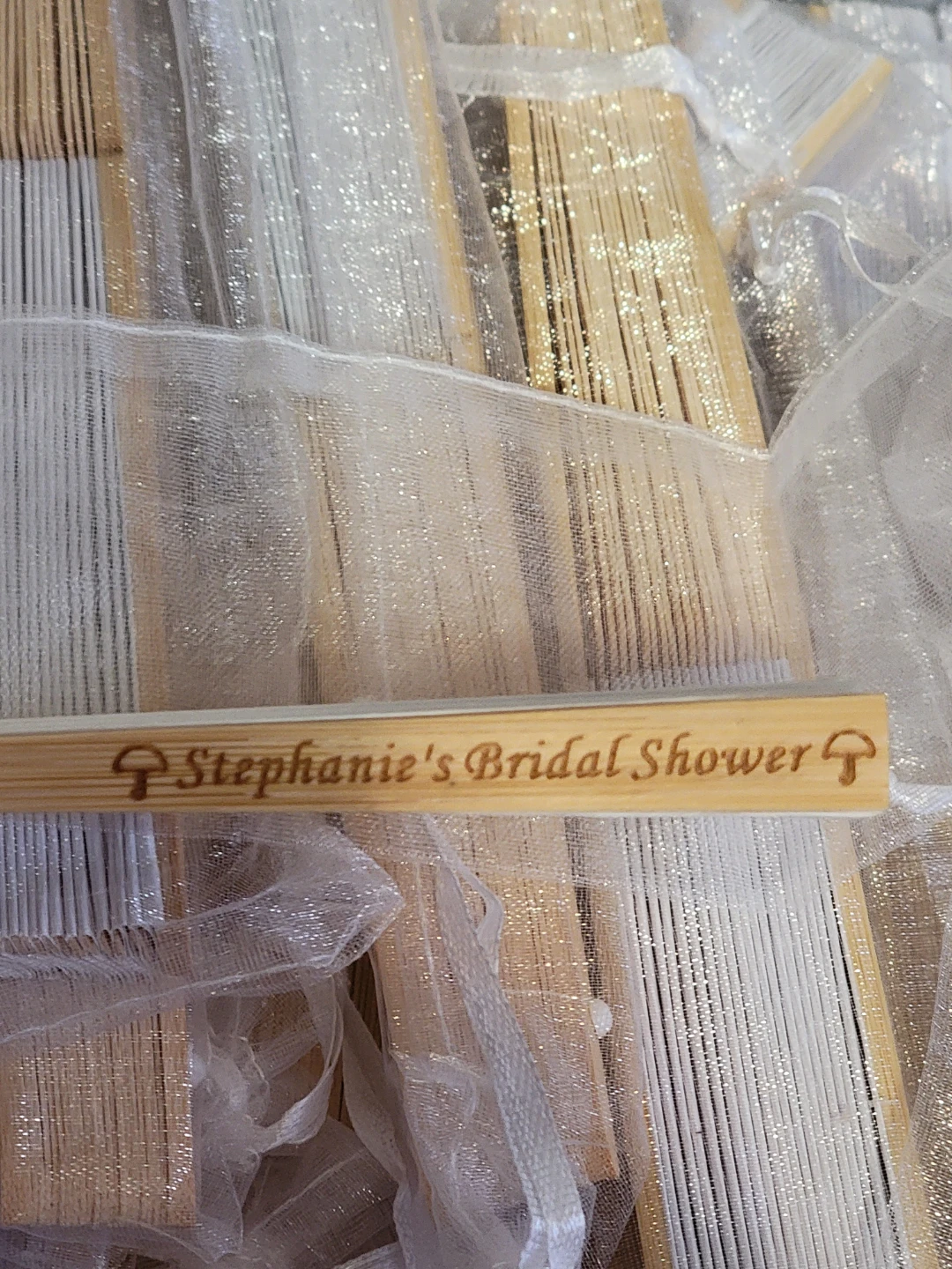 Stephanie's Bridal Shower Hand Fans