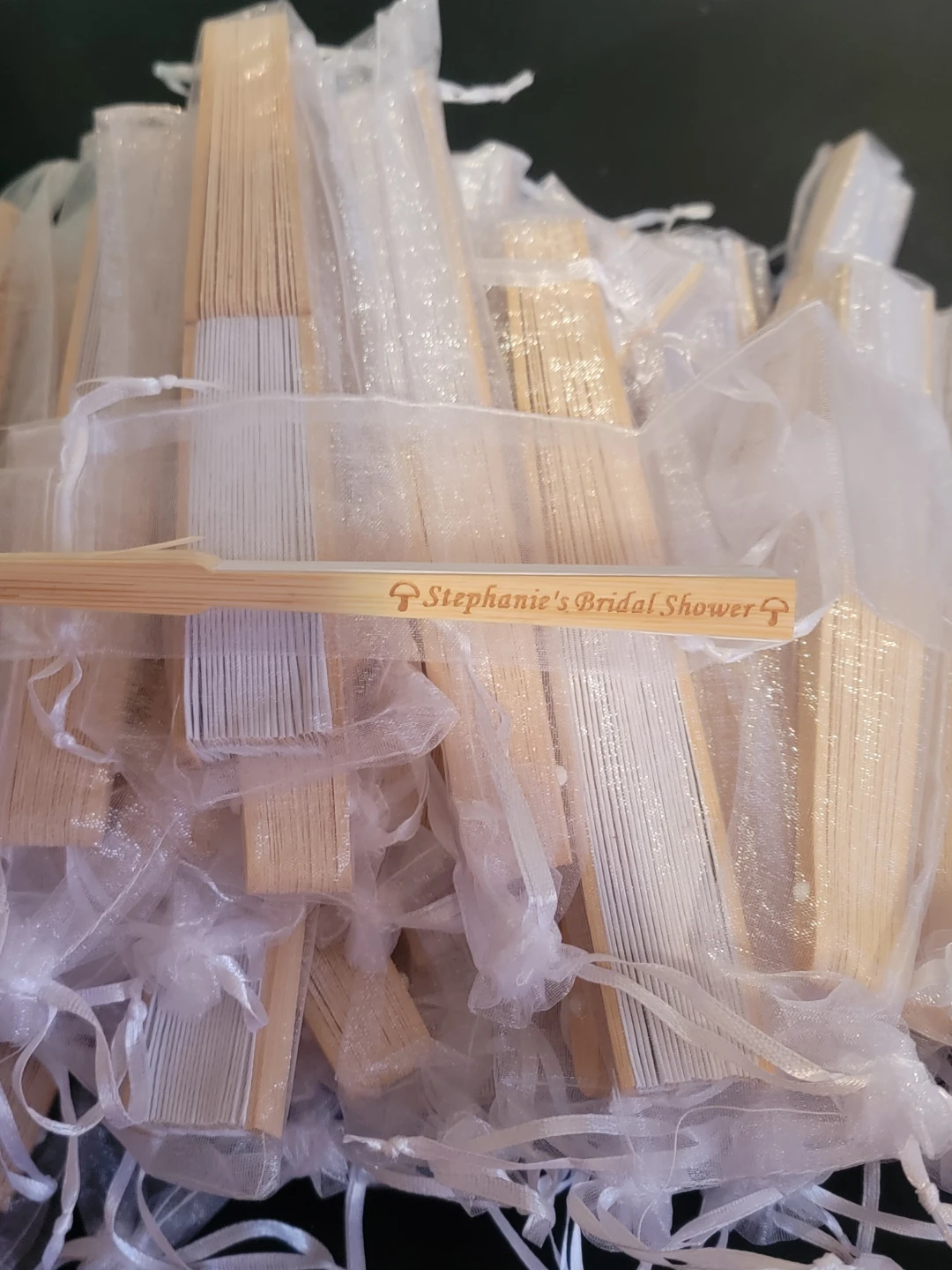 Stephanie's Bridal Shower Hand Fans - photo 3