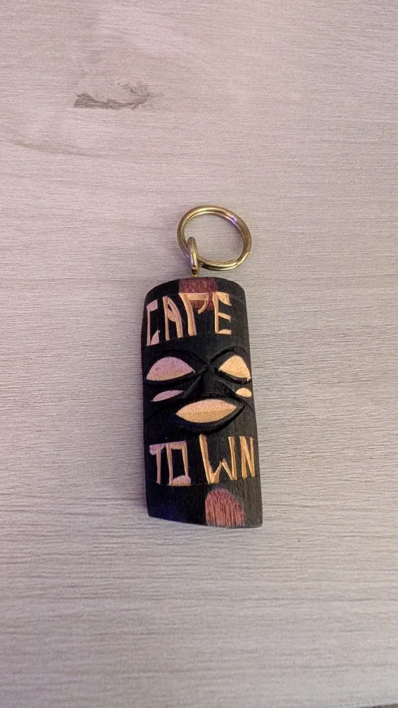 Brand New Cape Town Wooden Keychain