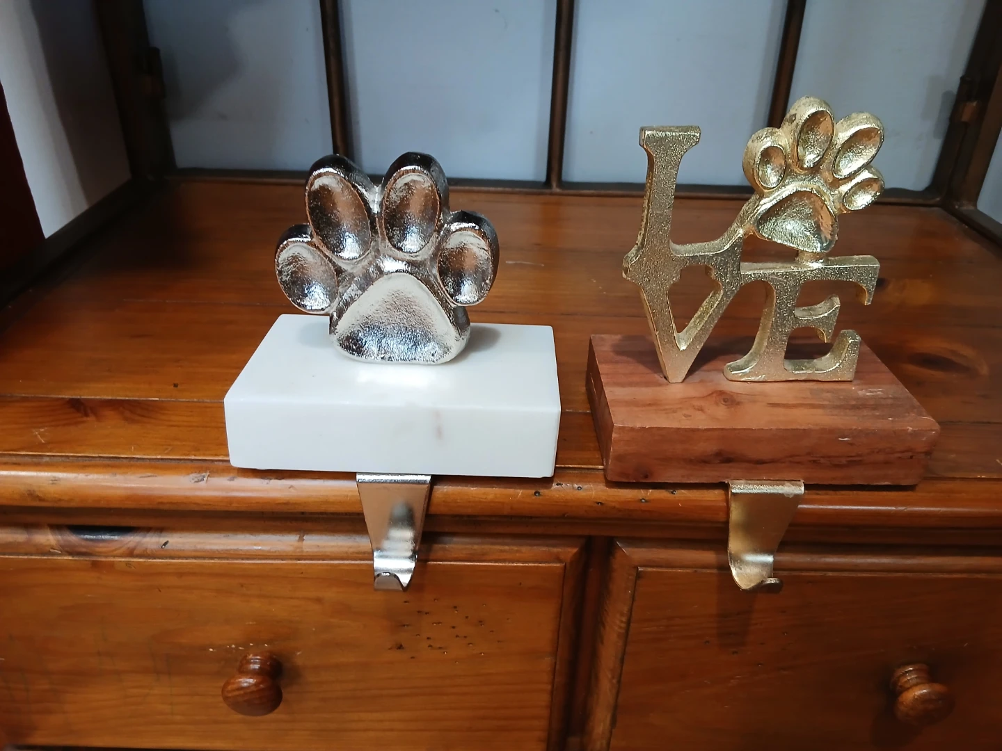 Paw Print & Love Stocking Holders
