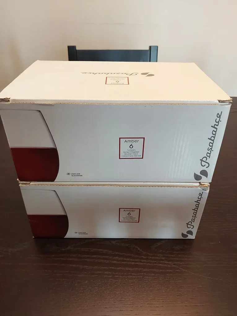 Paşabahçe Amber Glasses - Set of 6 * 2