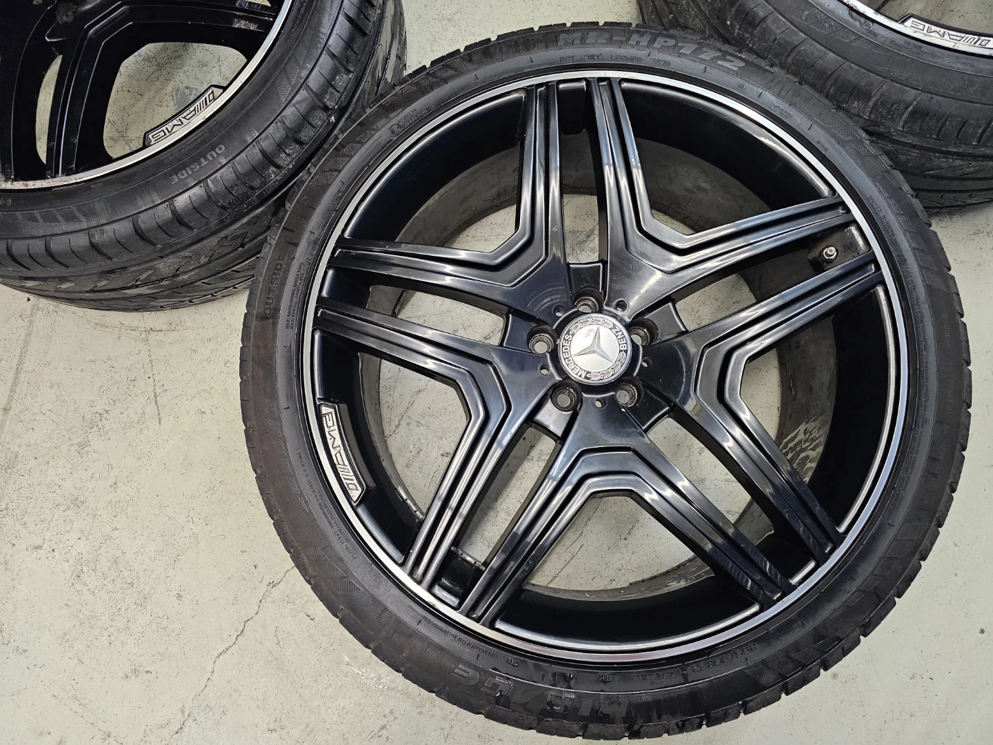 22" MERCEDES BENZ GL, ML CLASS ALLOY RIMS AND SUMMER TIRES - photo 2