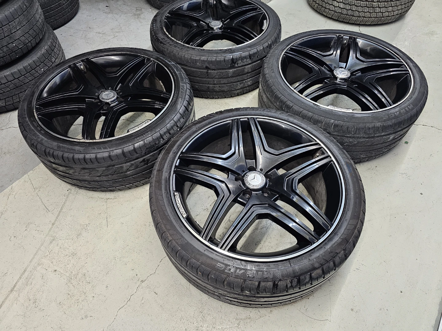 22" MERCEDES BENZ GL, ML CLASS ALLOY RIMS AND SUMMER TIRES - photo 3