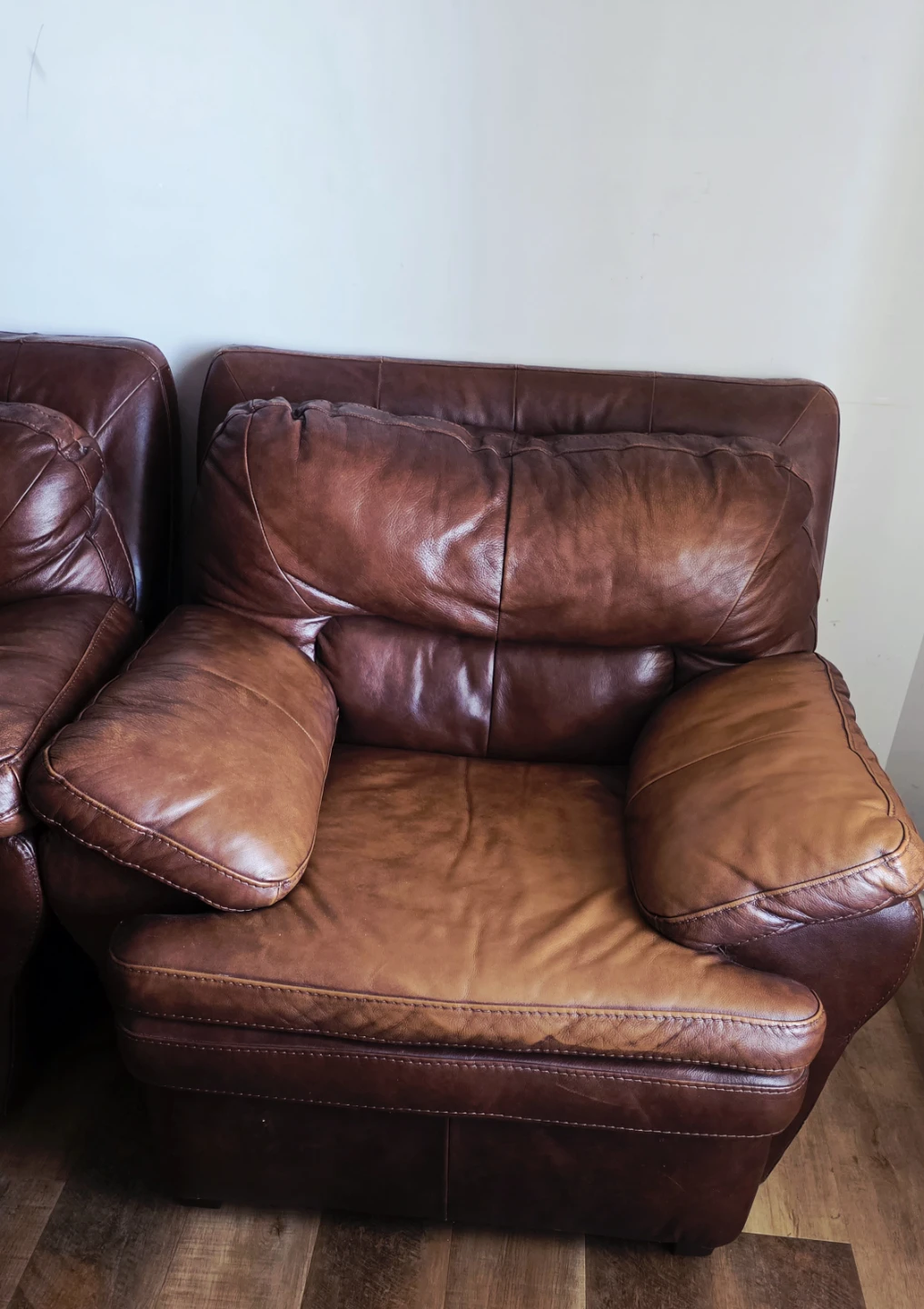 Leather Living Room Set - Sofa, Loveseat & Chair - photo 3
