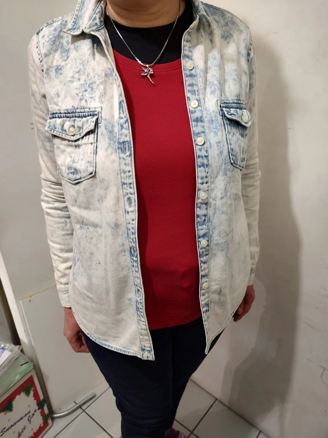 Acid Wash Denim Shirt - photo 2