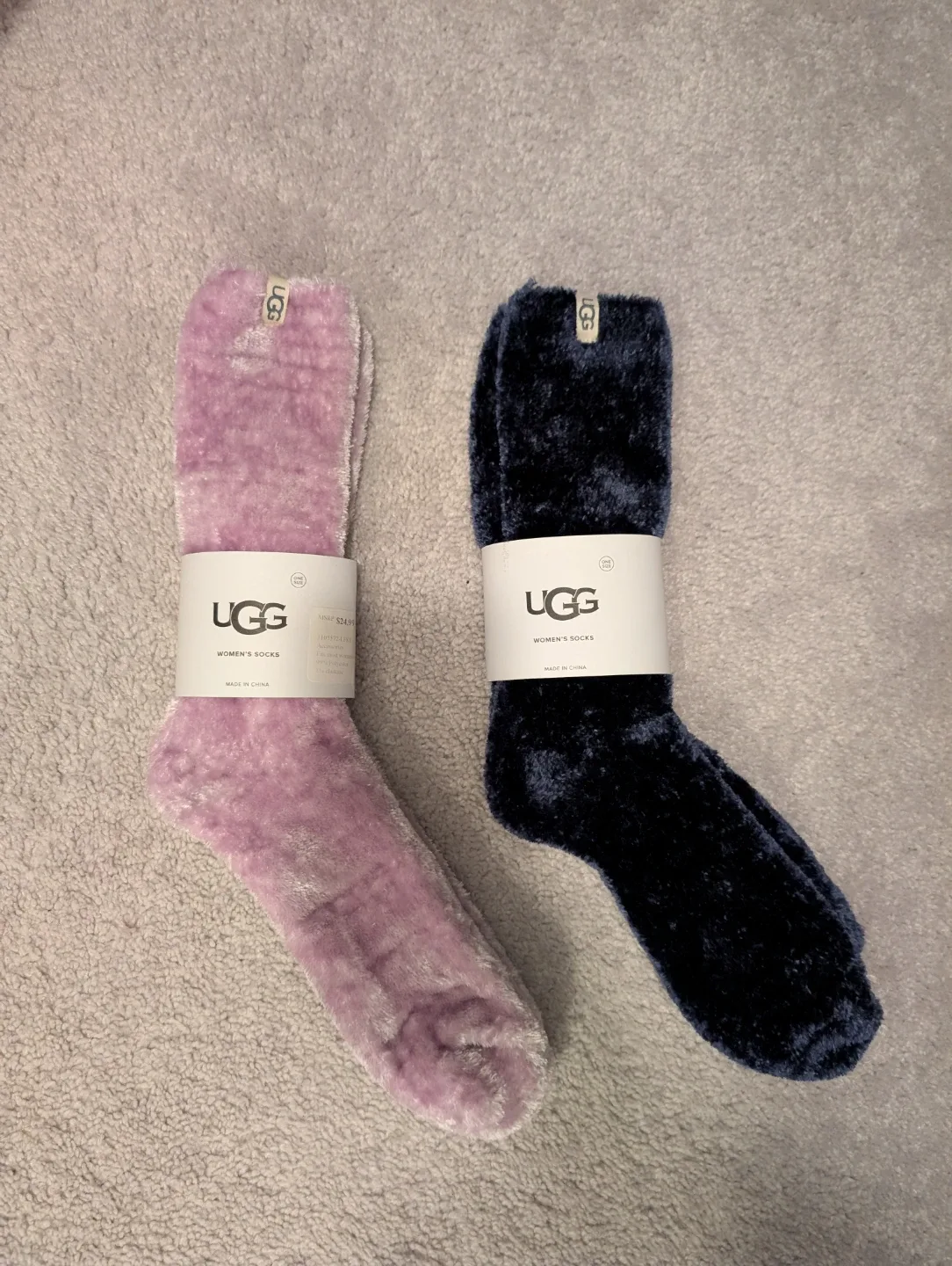UGG Women's Socks - Purple & Navy